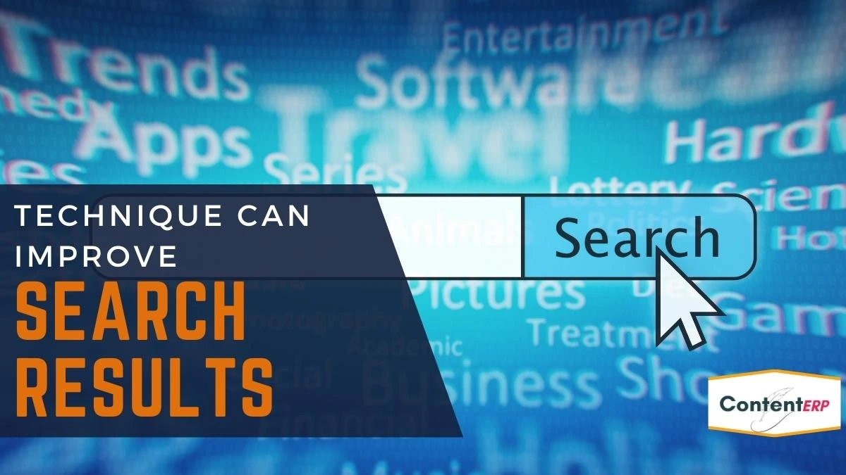 What technique can improve web search results
