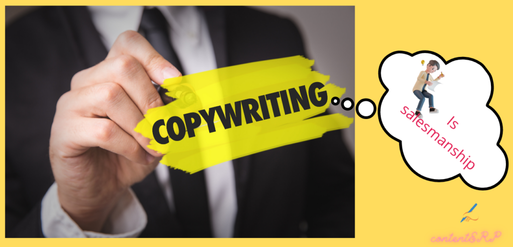 Copywriting is salesmanship for SEO content writing