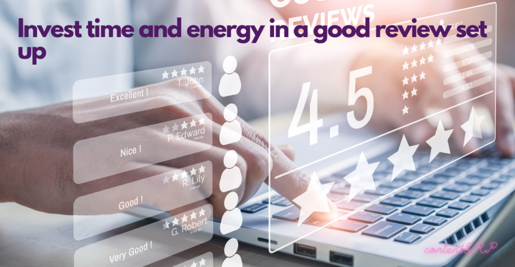 invest time and energy to increase Google review score