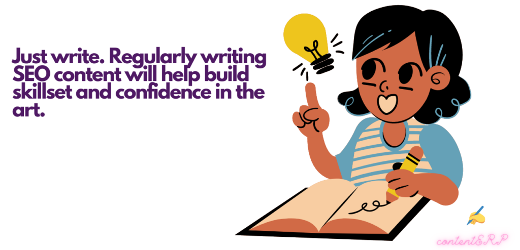 keep writing to improve content writing skills