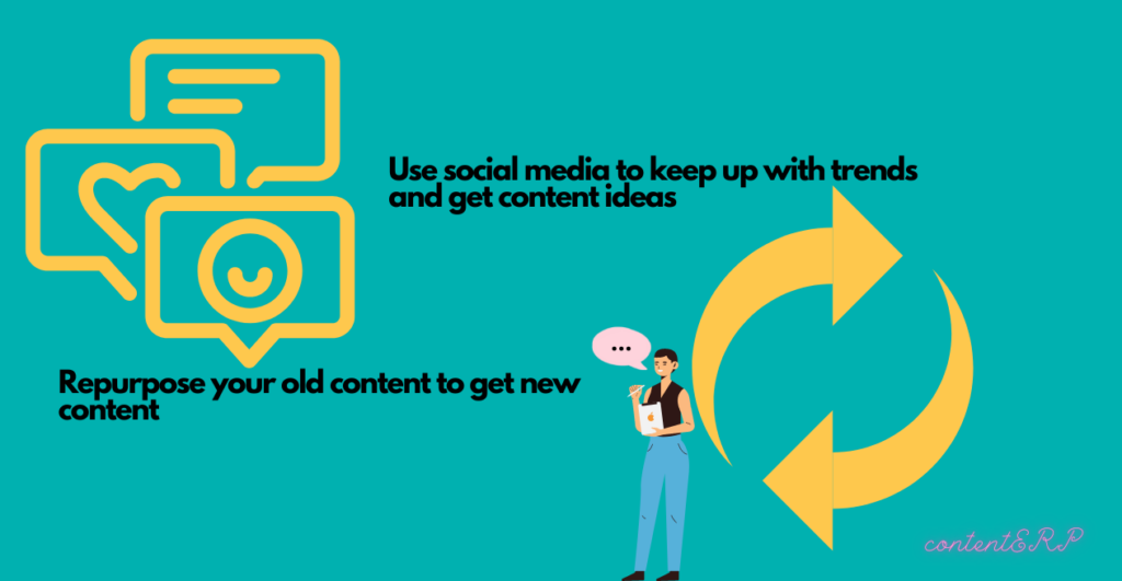 use social media and old content to get website content