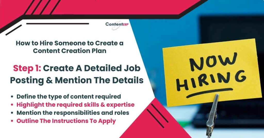 Create A Job Description First (How to Hire Someone to Create a Content Creation Plan)