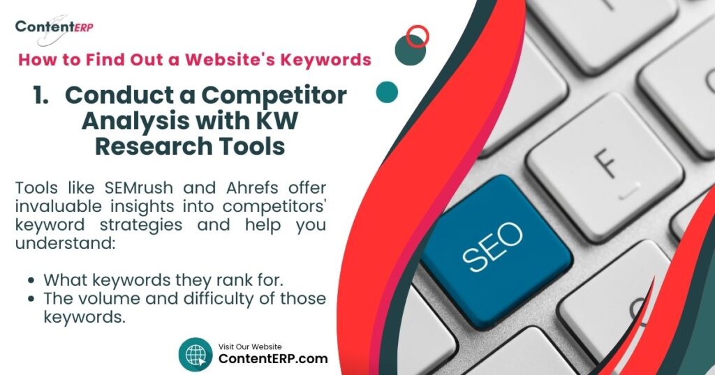 How to Find Out A Website's Keywords - Conduct a Competitor Analysis with KW Research Tools