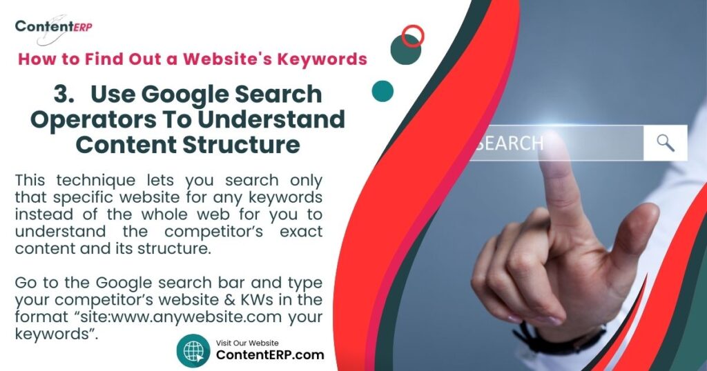 How to Find Out A Website's Keywords - Use Google Search Operators