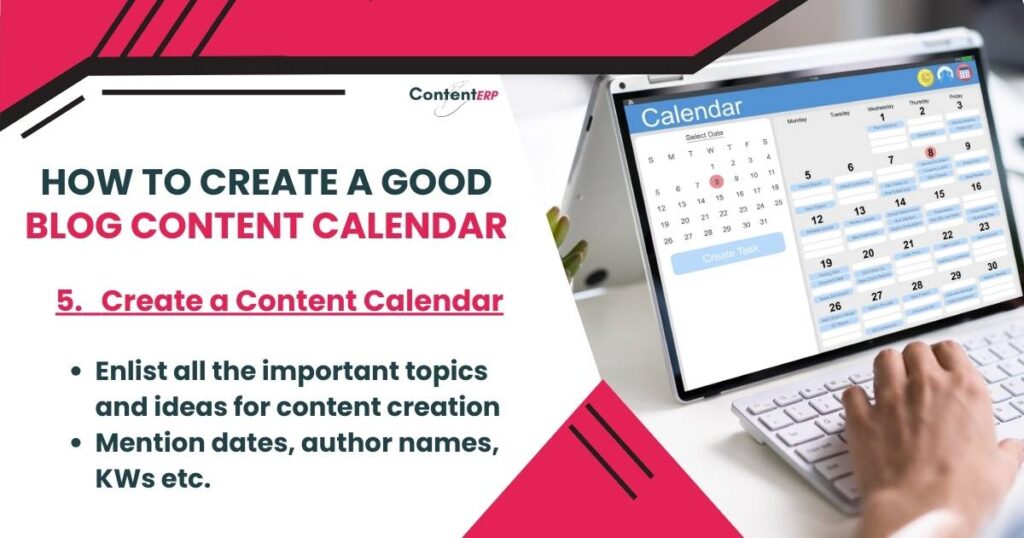 How To Create a Blog Content Calendar - Create A Blog Content Calendar