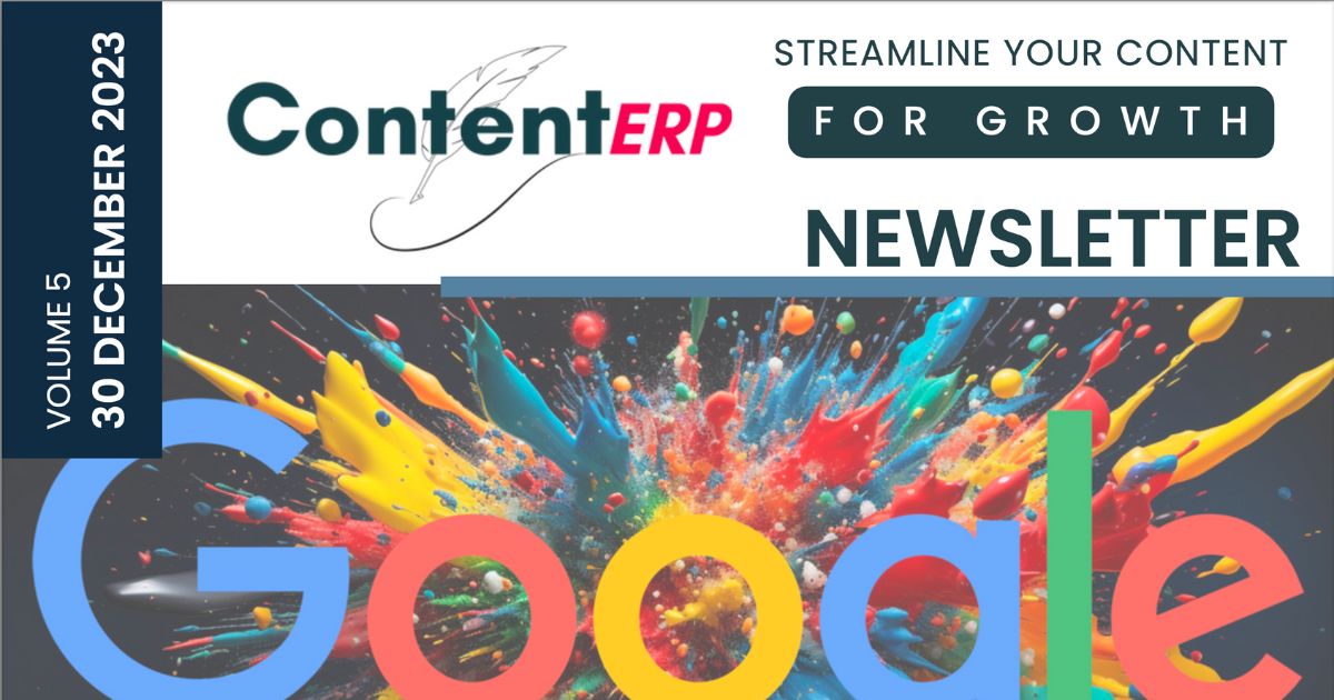 ContentERP Newsletter – Volume 5