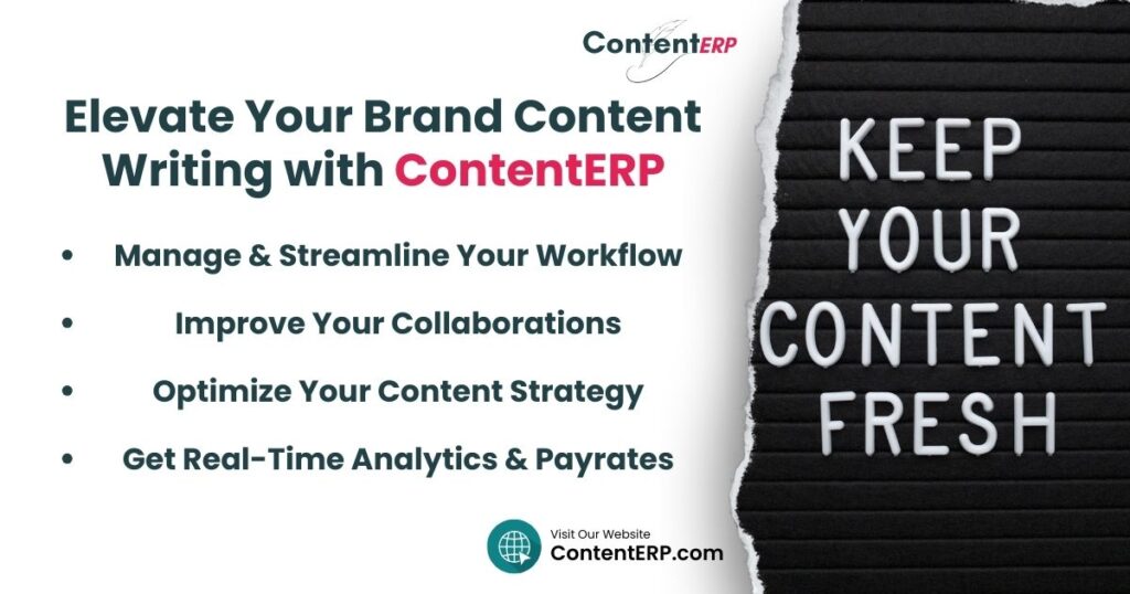 Elevate Your Brand Content Writing Services with ContentERP