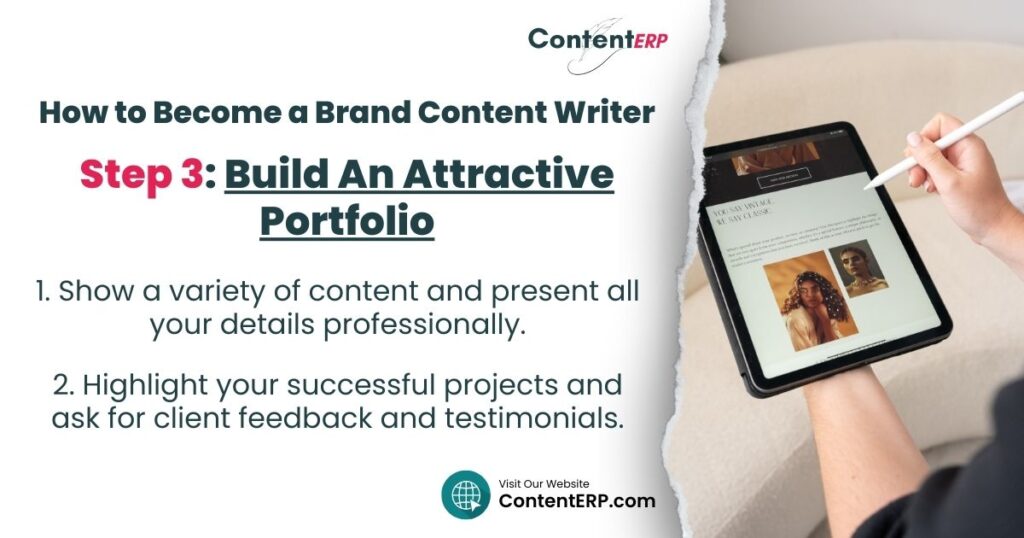 How to Become a Brand Content Writer - Step 3 Build Your Portfolio