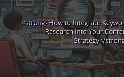 How to Integrate Keyword Research into Your Content Strategy